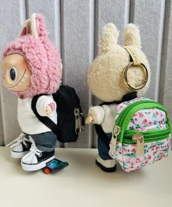 17cm Labubu Doll Outfits Designer Fashion Labubu Clothes Outfit Luxury Hats Bag Labubu Outfit Cute Accessories Custom