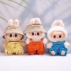 17cm Labubu I II Idol Dolls Clothes Sitting Party Bib Pants Accessories Korea Kpop Exo Clothing Plush Doll'S Clothes