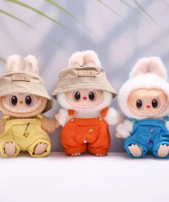 17cm Labubu I II Idol Dolls Clothes Sitting Party Bib Pants Accessories Korea Kpop Exo Clothing Plush Doll'S Clothes