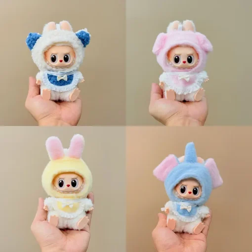 labubu sitting party v2 cute doll clothes diy dress plush toy macaron clothing accessories kids gifts