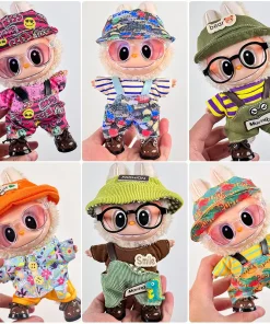 The First Second And Third Generation Labubu Baby Clothes 17cm Labubu Plush Toy Pendant Clothes Replace Cute Fashionable Suit