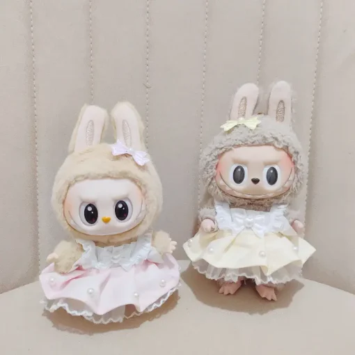 The First And Second Generation Blind Box Labubu Clothes, The Sweet Dress Labubu Vinyl Pendant, And The Baby Clothes Accessories