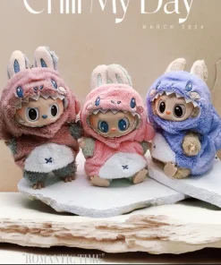 Doll Clothes For 15-17cm Labubu Pendant Sitting Baby Dinosaur Shark Labubu Dolls Accessories Cute Decoration Little Clothes