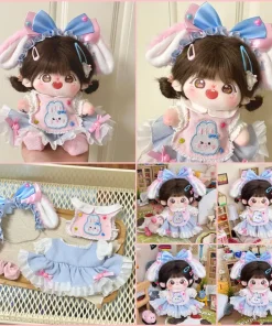 Only Clothes 2025 New Style 20cm Cotton Doll Dress Maid Outfit Normal Body Cute And Fashionable Set Change Accessories Trendy
