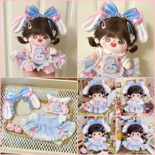 Only Clothes 2025 New Style 20cm Cotton Doll Dress Maid Outfit Normal Body Cute And Fashionable Set Change Accessories Trendy