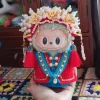 17cm Labubu Baby Clothes Pendant First And Second Generation Plush Doll Strap Skirt Clothes Set Holiday Gift Birthday Gift Girl 3