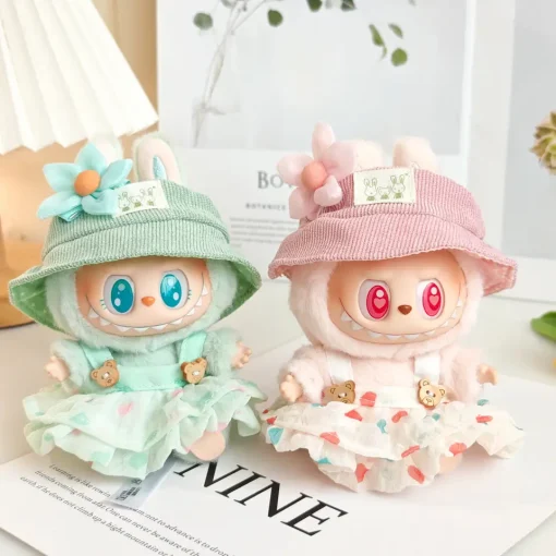 Only clothes generation I and generation II blind box labubu pendant clothes labubu clothes suspender skirt dress hat