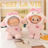 Labubu Doll Clothes Baby Penguin Onesie Labubu I II Idol Dolls 15/17cm Plush Doll'S Clothes Sitting Party Accessories
