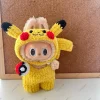 [Clothes Only]17CM Labubu Doll Christmas Snowman Set Hoodies Trendy Color Match Clothes and Accessories Set 2