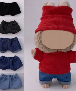 15cm Doll Trousers  for Kawaii Labubu Idol Dolls Clothing Cute 17cm Labubu Jeans Plush Doll'S Clothes Outfit Accessories