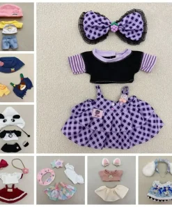 Dress Up 20cm Cotton Doll's Clothes Lolita Doll Clothes Doll Lolita Dress Fashion Lovely Star Doll Clothes Toy Accessories