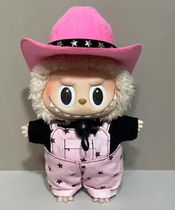 15cm 17cm In Stock Blind Box Labubu Clothing Overall Leisure Baby Clothes Cowboy West Match Decoration Delicate Birthday Gift