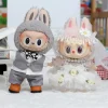 For Labubu Clothes Accessories Black and White Sweater Set Can Be Paired with Hats and Glasses Can Enhance Labubu’s Temperament 2