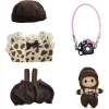 17cm Mini Plush Doll'S Clothes Outfit Accessories For Korea Kpop Exo Labubu Idol Flower shirt leather jacket skirt Clothing Gift