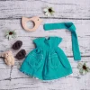 15CM Doll Clothes Colorful Sports Style Zipper Casual T-shirt 2-Piece Set for Labubu Clothes Obitsu 11 Cotton Dolls Clothing 3