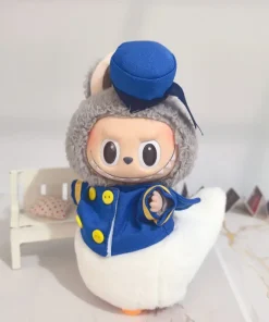 Labubu 17cm Doll's Clothes The Monster Labubu Outfit Accessories Clothing DIY Kids Gift Mickey Donald Duck Suit Shoes EF19I