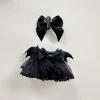 Cute Mini Plush Doll'S Clothes Accessories Labubu Idol Dolls Dark Devil Sling Dress Xmas Sitting Party Clothing Collection Gifts