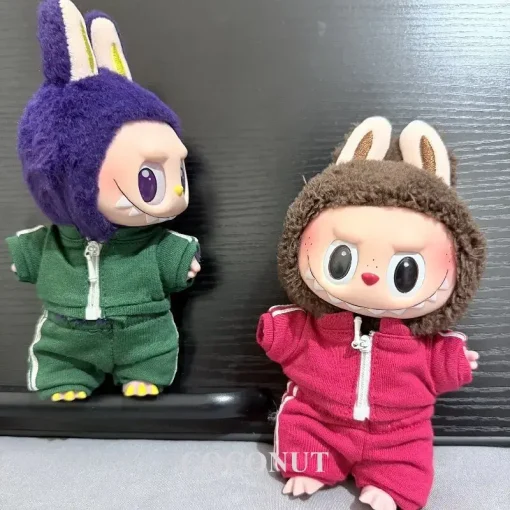 Sports Suit For 17cm Labubu Clothing Doll Clothes Sports Style Mini Doll Set Matching Hat-Fashion Clothes Outfit
