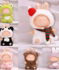 17cm Mini Plush Doll'S Clothes Outfit Accessories For Labubu Clothes Time To Chill Doll Clothes