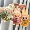 15-17 cm Labubu Clothes Outfit Labubu Sitting Party Bear Label Scarf Hat Bag Dolls Accessories Cute Decoration New