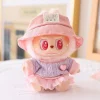 Cotton Dolls Clothing 10CM Plush Doll Clothes Korean Style 2-Piece Set Fashionable Handsome Doll’s Clothes Hot Sale in Korea 3