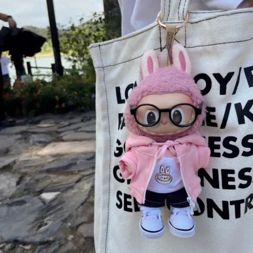 Pure Color Hoodies Fashion Cute Labubu Outfit Ropa For Labubu Doll Clothes Dolls Labubu Accessories Cute Decoration