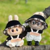 Labubu Doll Clothes 17cm First And Second Generation Rubberized Plush Figurines Cute And Fashionable Outfit Change Accessories 3