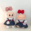 For 15/17cm Labubu Clothes Dressing up Straw hats Pearl Hair Accessories Wedding Dresses  Labubu gracey Outfit 3