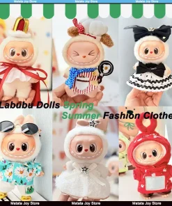 Only Clothes Labubu Dolls Clothes Pendants Plush Toy Figurines Cute Soft Comfortable Fashionable Outfits Trendy Doll Accessories