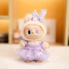 For 17cm Labubu Clothes I II Sitting Party Dolls for Korean Kpop Jk Pleated Skirt with Camera Shoes Outfit Accessories Gift 3