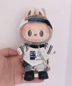 Only Clothes 2025 New Fabric Fabric Clothes 17cm Vinyl Doll Clothes Trendy Men'S Street T-Shirt Pants Set Fashionable And Cute