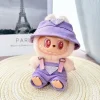 labubu doll clothes hoodie floral dress sweater jeans hat for 17cm labubu doll outfit clothes accessories, girl’s toys clothing 3