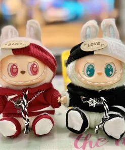 Labubu 17cm Clothes II Idol Dolls Sitting Party The Monster Outfit Accessories Clothing DIY Gift Fashion Sweater Hoodie EE25M