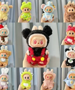 13 Styles Cute Mini Plush Doll'S Clothes Outfit Accessories Korea Kpop Exo Labubu II Idol Dolls Jumpsuit Sitting Party Clothing
