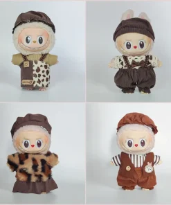 17cm Cute Mini Plush Doll Clothes Accessories for Labubu Idol Set Present