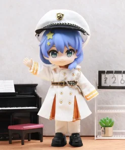 Ob11 Doll Skirt Style Uniforms Coats Clothes Doll Military Overcoat With Belt For Obitsu11 17cm Doll Clothes Doll Accessories