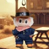 17cm Labubu Doll Cowboy Style Doll Clothes Set Doll Decoration Accessories Labubu Ropa
