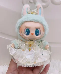 Only Clothes Labubu 2025 New Doll Dress Gold Thread Dress Vinyl Doll Dress Fashionable Cute And Beautiful Set Dress Accessories