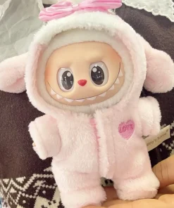 Labubu Doll Clothes Baby Penguin Onesie Labubu I II Idol Dolls 15/17cm Plush Doll'S Clothes Sitting Party Accessories