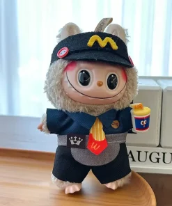 For 17cm Labubu Doll Clothes Hoodies Doll Clothes Color Match Hoodies Dolls Accessories Cute Decoration Little Cloths