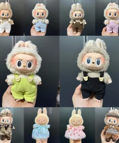 New 17cm Overalls Collection Clothes Accessories for Korea Kpop Exo 17cm Labubu Clothing Gift