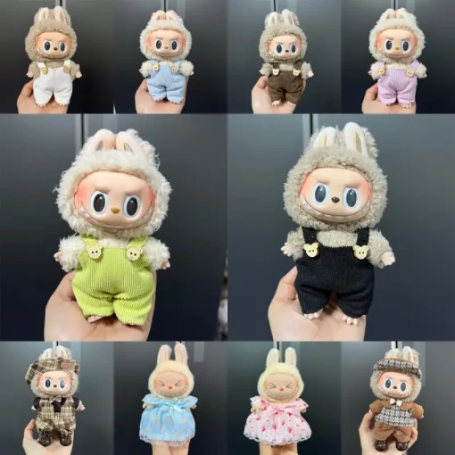 New 17cm Overalls Collection Clothes Accessories for Korea Kpop Exo 17cm Labubu Clothing Gift