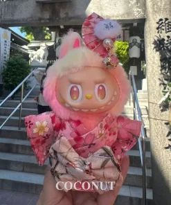 Beautiful Kimono Set For 17cm Ropa Labubu Doll Clothes Tourism Essential For Taking Photos Fashion Style Mini Lovely Clothes