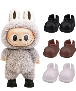 (Only shoes)For 15-17cm Labubu Cotton Dolls(10-15cm) Shoes Outfit Accessories Plush Doll Clothes Outfit Shoes