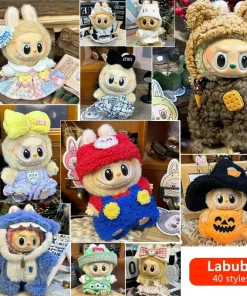 40 styles Labubu Doll Clothes Fashion Overalls Labubu Idol V1 V2 Dolls Clothing Accessories 15/17cm Plush Doll Universal