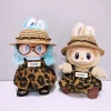 For 15-17cm Labubu Clothes V1 V2 V3 Leopard Patterned Shoulder Strap Skirt  Accessories Suit For Labubu Outfits Doll Gift