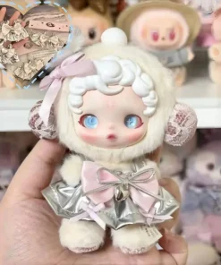 Hot Sale Skullpanda Soft Cute Clothes Custom Fashion Dress 10cm Cotton Doll Cloth 17cm Labubu V2 Dress Exquisite Clothes Outfit