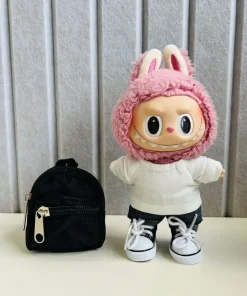 Plush Doll'S Student Clothes for Outfit Korea Kpop Exo Labubu Idol Dolls Clothing Fashion Outfit With Bag Shoes Overalls