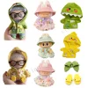 17cm Mini Doll’s Accessories Set For Labubu Doll Pop 3Pcs/Set Bed+Quilt+Pillow Pajamas Sleeping Bag Dollhouse Gift,Girl’s Toys 2