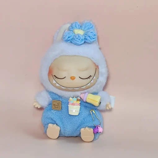 For Labubu v1/v2 sitting baby clothes  cute macaron labubu accessories Cute Decoration Clothes